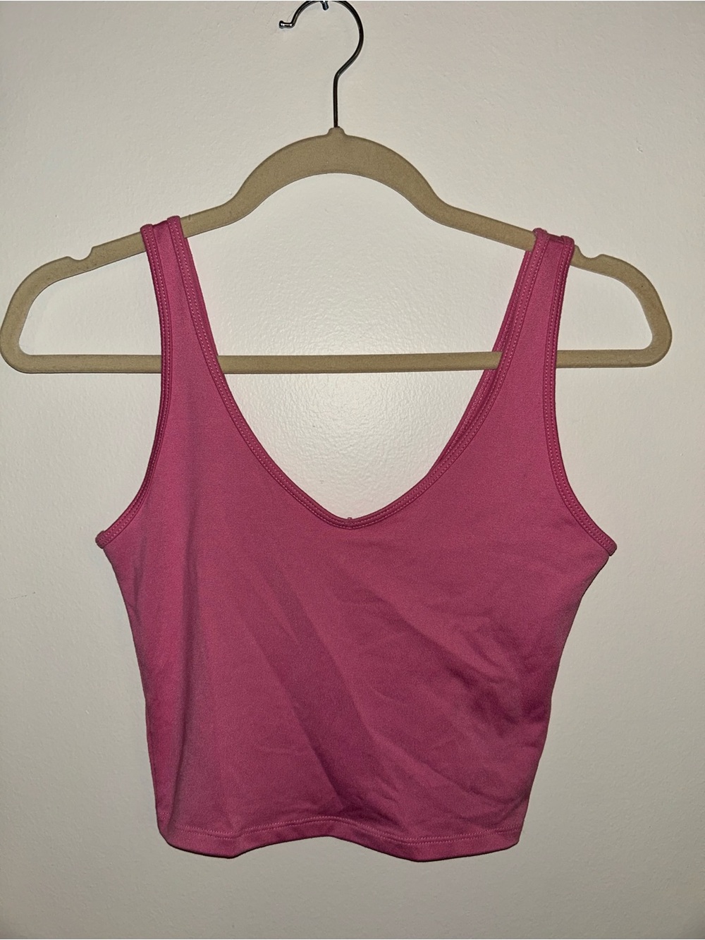 Hollister Pink V-Neck Crop Tank